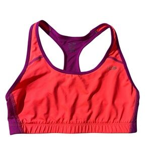 Champion Power Core Pink and Purple Sports Bra, XL